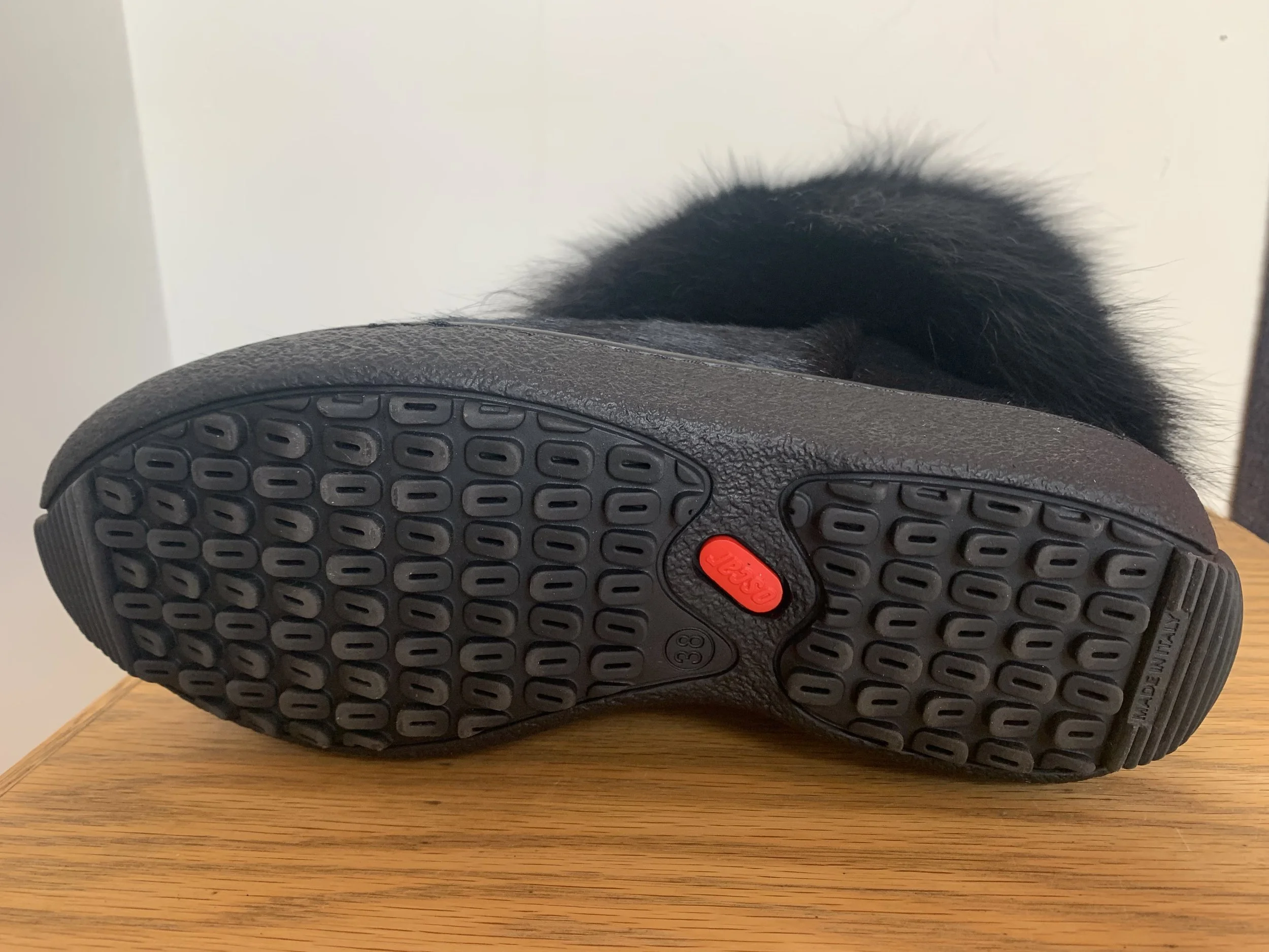 Regina Zippy Rabbit Fur Winter Boots Women's White, Black, or